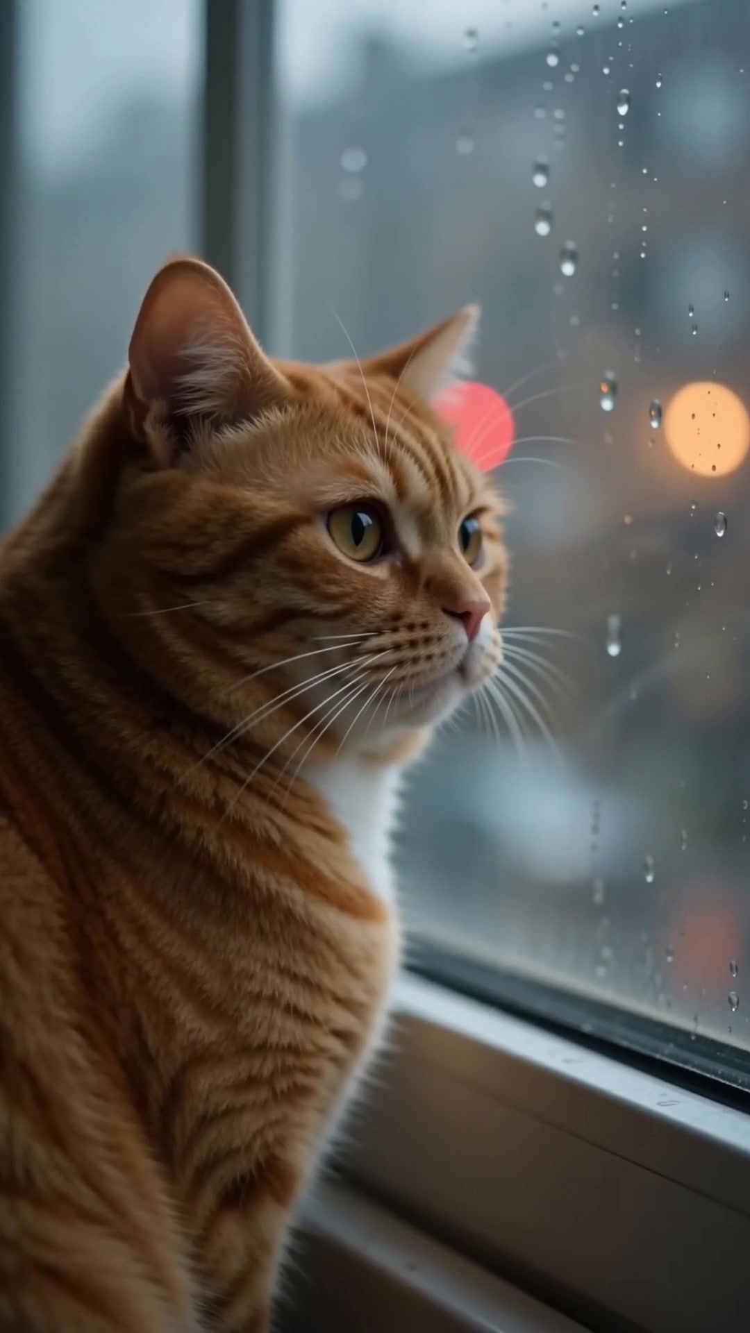 Rainy Window Gaze
