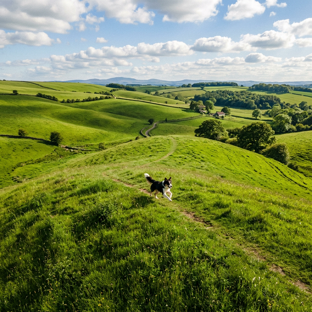 Collie on the Hill